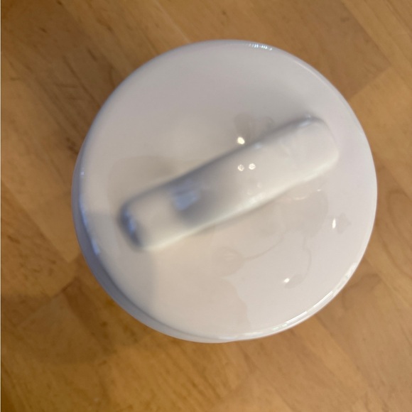 Rae Dunn White Ceramic Farmhouse CRUNCH Carrot Jar With Removable Lid - Picture 5 of 10